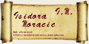 Isidora Moračić vizit kartica